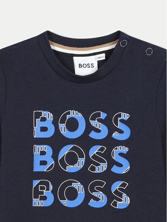 BOSS Boss Bluzka J51291 M Granatowy Regular Fit