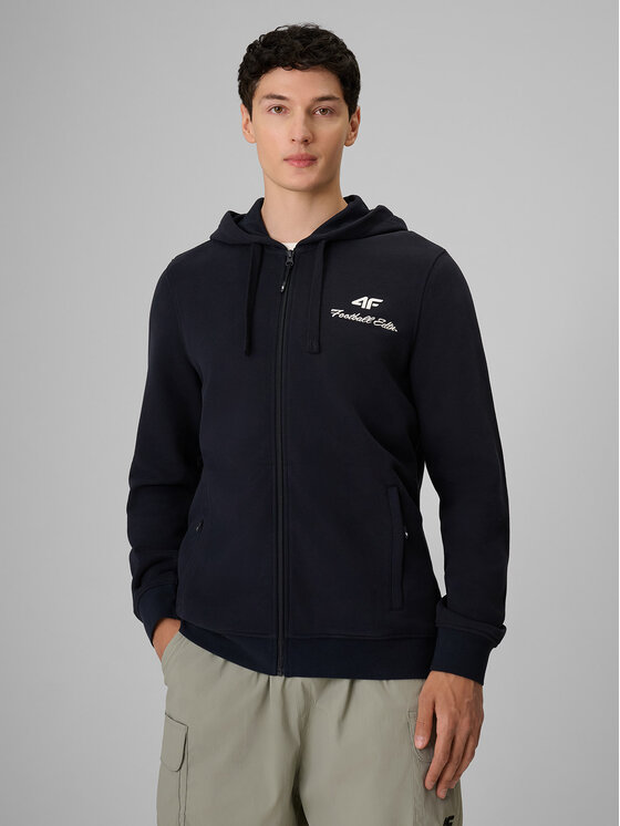 4F 4F Bluza PLAYER Granatowy Regular Fit
