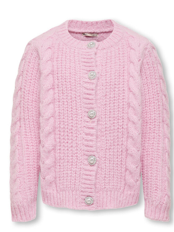 Kids ONLY Kids ONLY Kardiganas 15296423 Rožinė Regular Fit