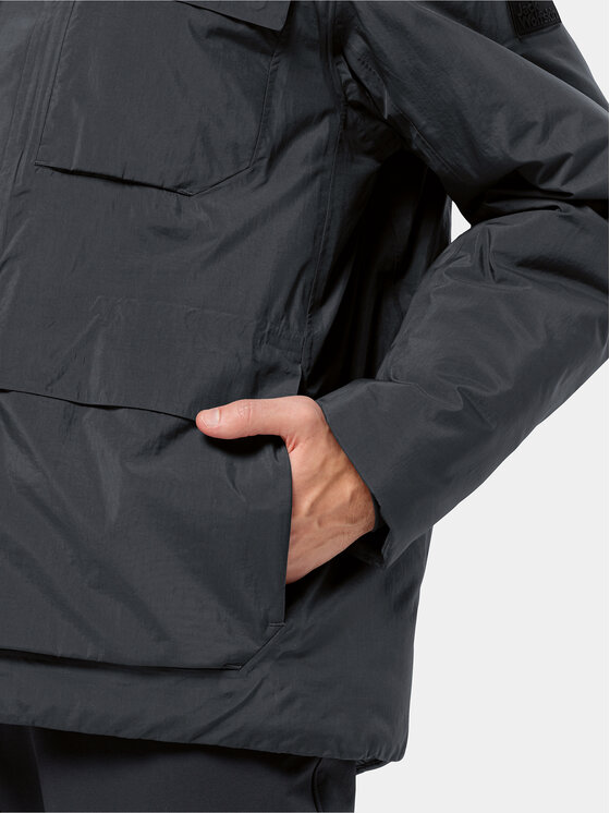 Jack Wolfskin Jack Wolfskin Μπουφάν χειμωνιάτικο Textor Utility Jkt 1116101 Μαύρο Regular Fit