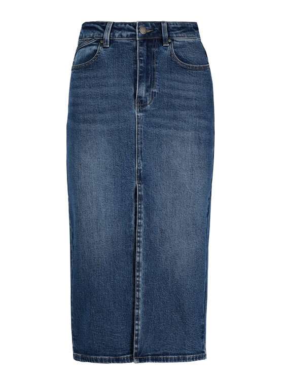 Volcano Volcano Spódnica jeansowa G-VYEN Niebieski Regular Fit