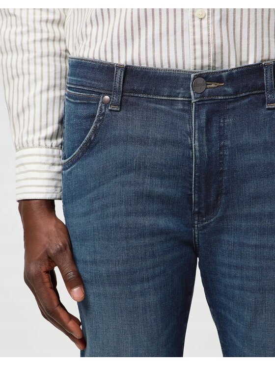 Wrangler Wrangler Jeansy Larston Niebieski Slim Fit