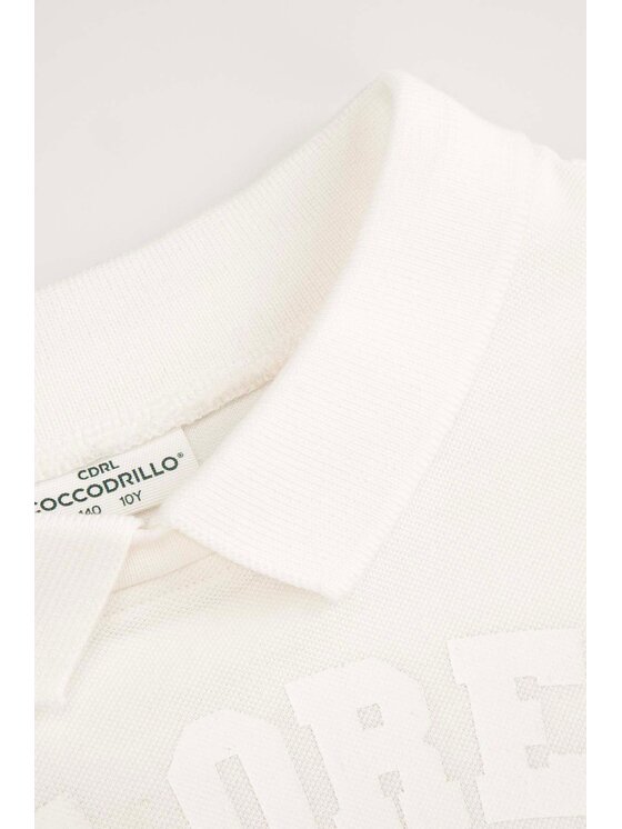 Coccodrillo Coccodrillo T-Shirt ZC4143103SGJ-003 Écru Regular Fit