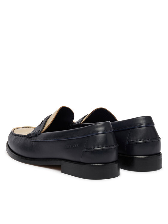 Tommy Hilfiger Tommy Hilfiger Mokasíny Penny Crust FM0FM05836 Tmavomodrá