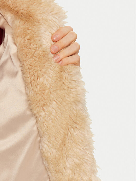 BARDOT BARDOT Pelzmantel 59562JB Beige Regular Fit