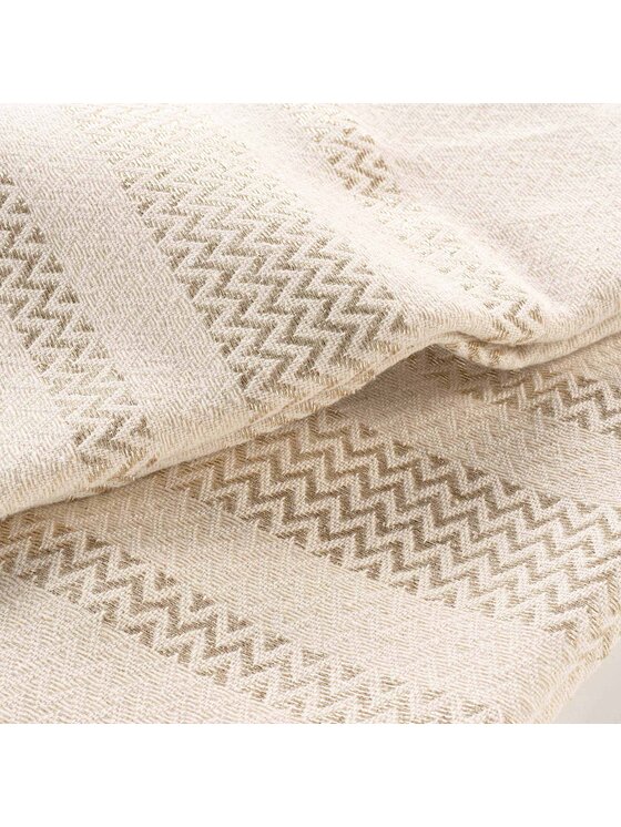 MIAhome MIAhome Koc Pled Narzuta 150x125 cm TIAGO Beżowy