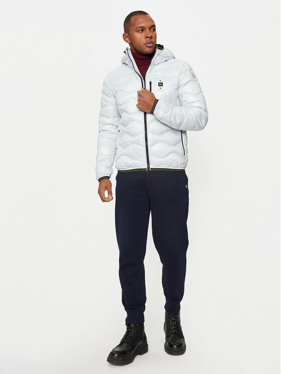 Blauer Blauer Kurtka puchowa 24WBLUC03030 Błękitny Regular Fit