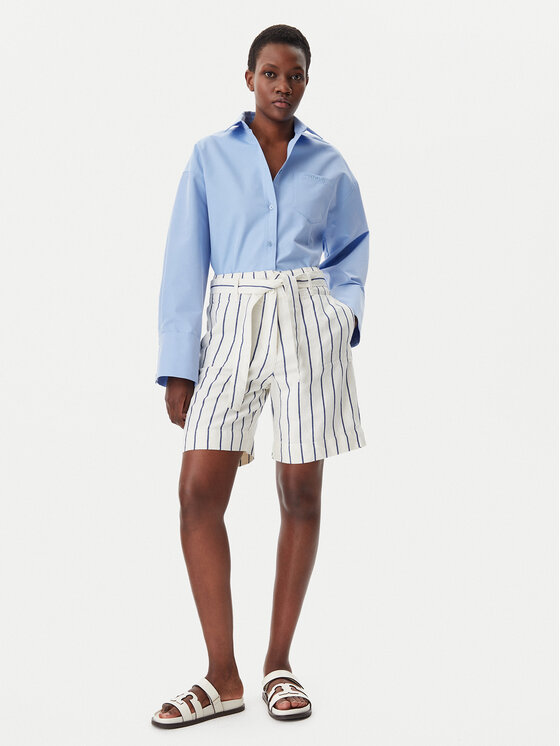 Napapijri Napapijri Szövet rövidnadrág NP0A4IEW89S1 Fehér Regular Fit