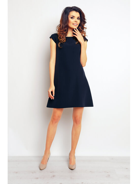 Infinite You Infinite You Sukienka letnia M074 Granatowy Basic Fit