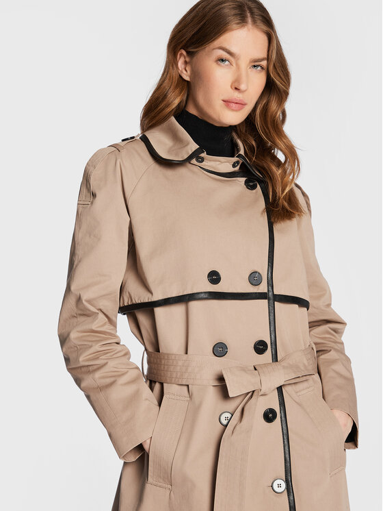 Bruuns Bazaar Bruuns Bazaar Trench Portland Mina BBW2996 Bež Regular Fit