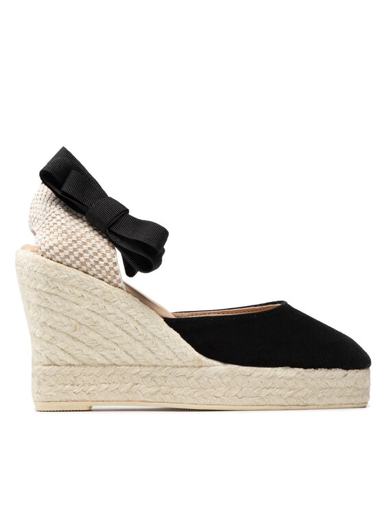 Manebi Manebi Espadrilles Wedge Valenciana K1.0 WV Fekete