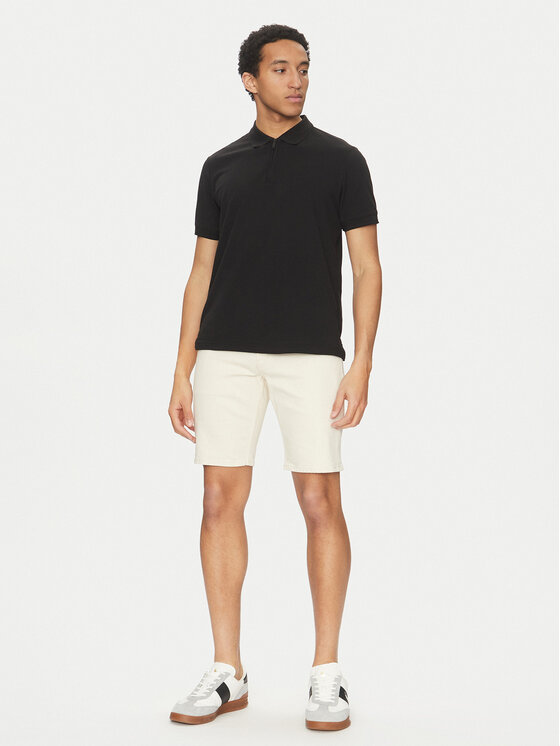 Calvin Klein Calvin Klein Szorty jeansowe K10K114078 Écru Slim Fit