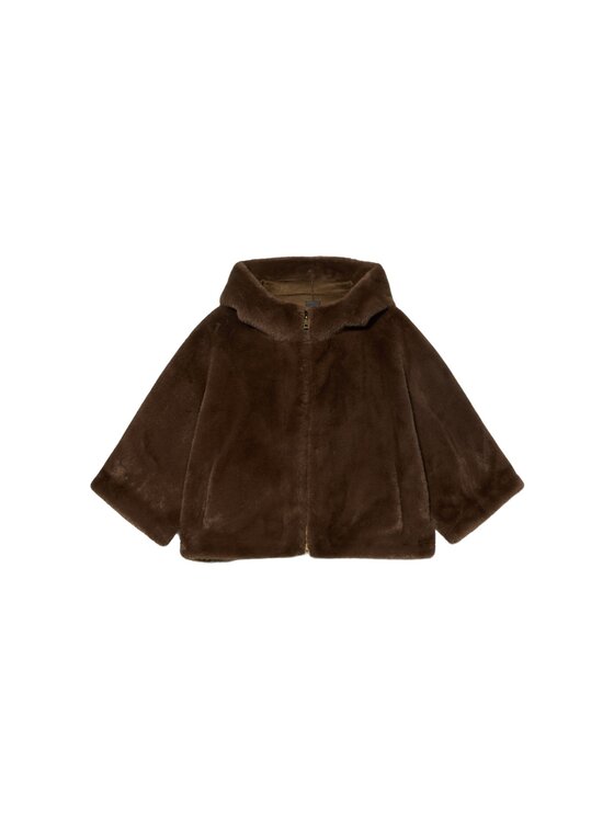 Oltre Oltre Płaszcz zimowy 0003J000155N022 Brązowy Baggy Fit