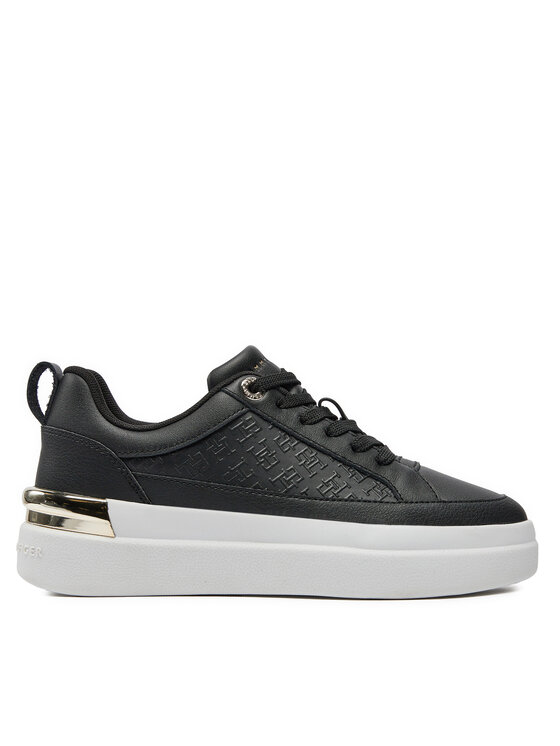 Tommy Hilfiger Tommy Hilfiger Sneakersy Lux Court Sneaker Monogram FW0FW07808 Černá