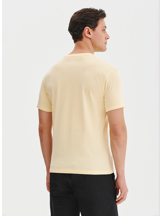 Pako Lorente Pako Lorente T-Shirt P25SF-TT-003 Żółty Regular Fit