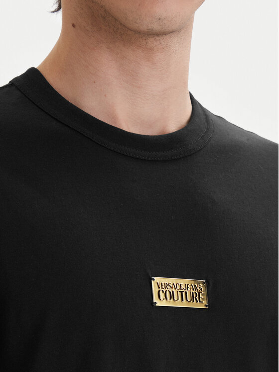 Versace Jeans Couture Versace Jeans Couture Футболка 80GAHT05 CJ00T Чорний Regular Fit