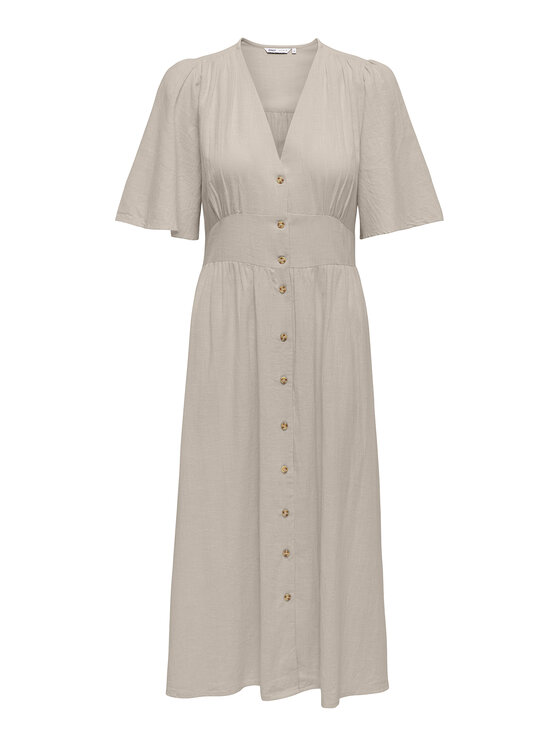 ONLY ONLY Kleid für den Alltag Tizana 15373535 Beige Regular Fit