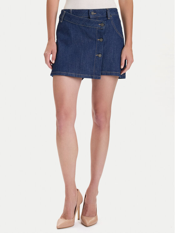 Guess Jeans Guess Jeans Farmer szoknya W5BD96 D002A Sötétkék Regular Fit