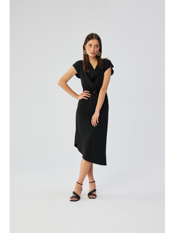 Stylove Stylove Večerní šaty S362 Černá Comfortable Fit
