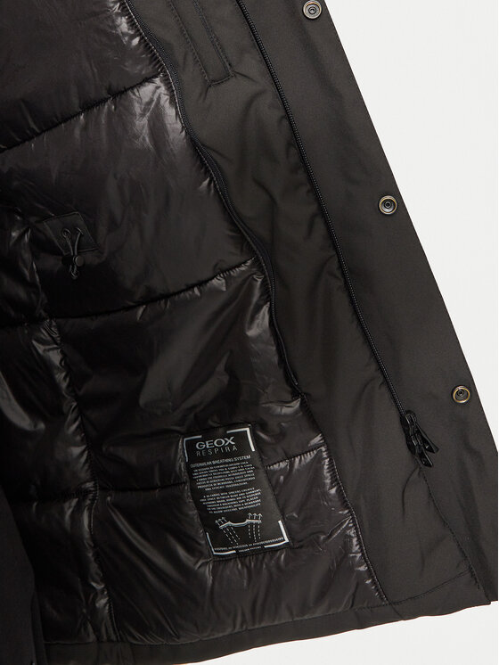 Geox Geox Зимно яке Warrens M4621B T3149 F9000 Черен Regular Fit