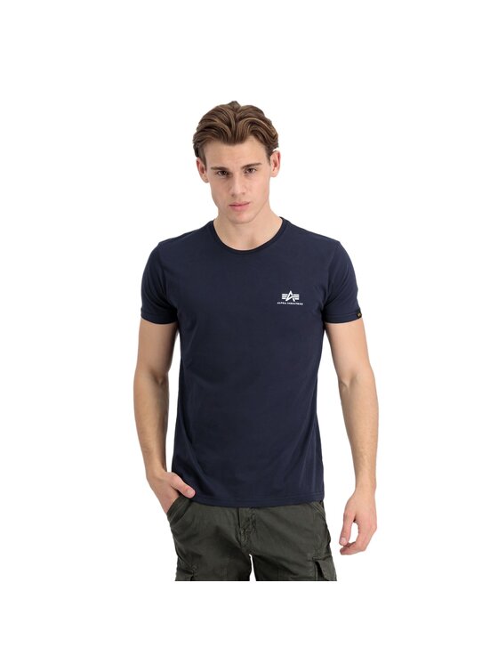 Alpha Industries Alpha Industries T-Shirt AI.188505-07-4XL Granatowy Basic Fit