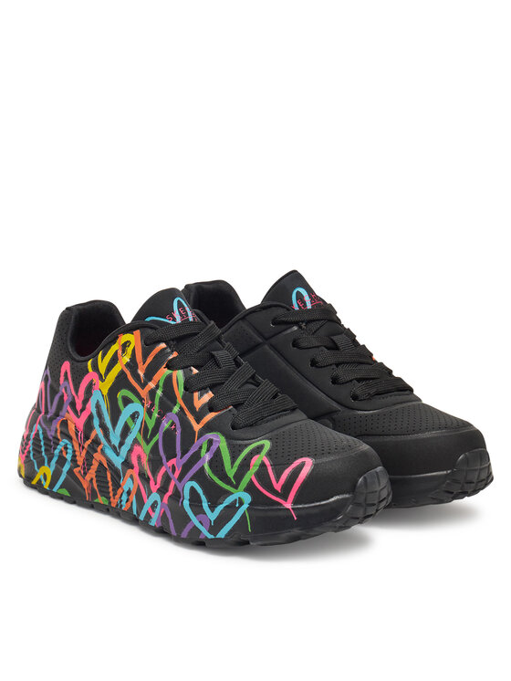 Skechers Skechers Sneakersy Uno Lite-Spread The Love 314064L/BKMT Čierna