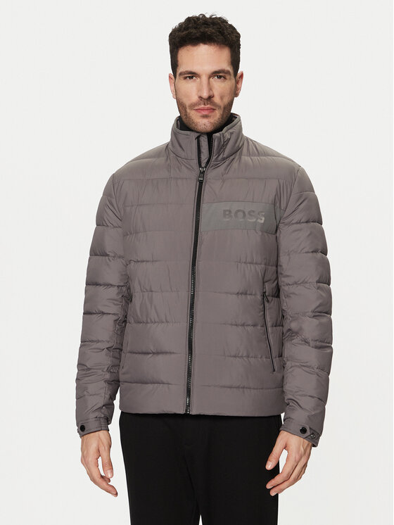 BOSS BOSS Bunda pro přechodné období 50519237 Šedá Regular Fit