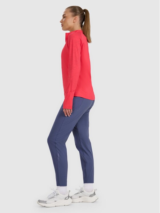 4F 4F Spodnie damskie 4FWAW25TFTRF0931-32S Niebieski Regular Fit