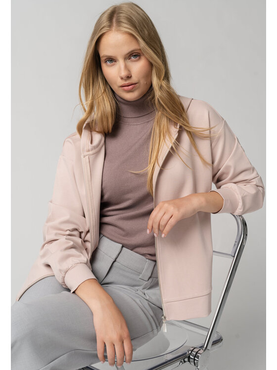 Volcano Volcano Bluza B-CASSI Różowy jasny Regular Fit