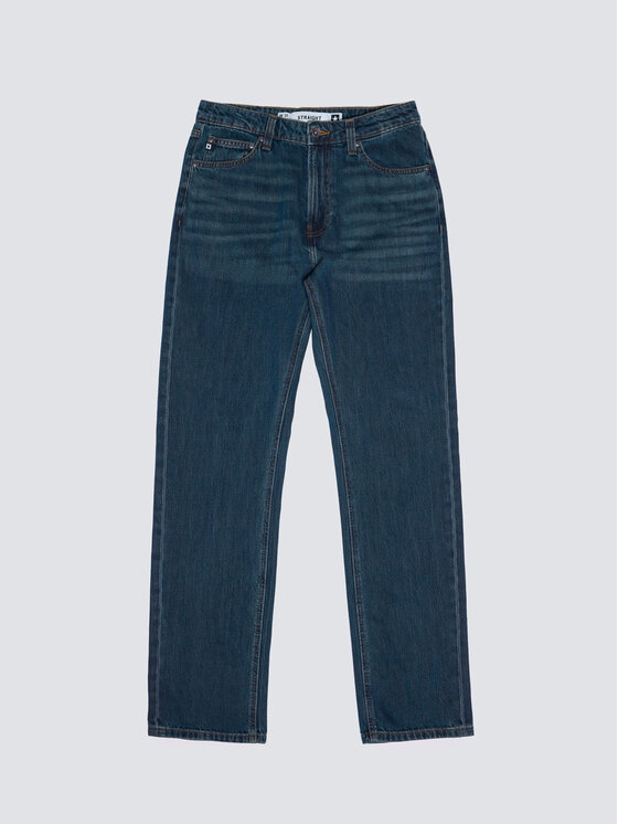 BIG STAR BIG STAR Jeansy TOROS Granatowy Straight Leg