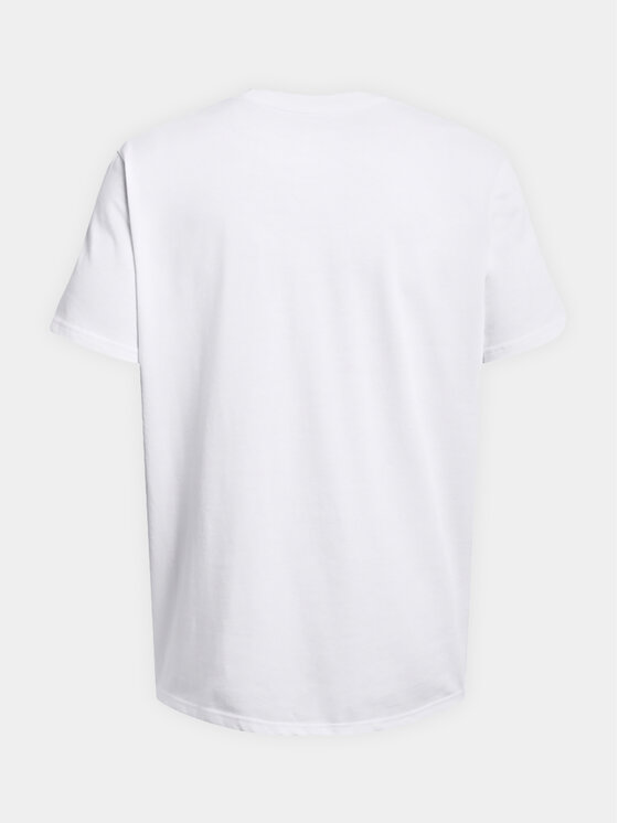 Under Armour Under Armour T-särk Ua Hw Armour Label Ss 1382831-100 Valge Loose Fit