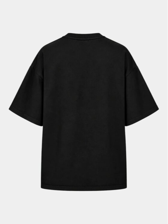 MADE BY SOCIETY MADE BY SOCIETY T-Shirt FREQUENCY - T27449 Czarny Basic Fit