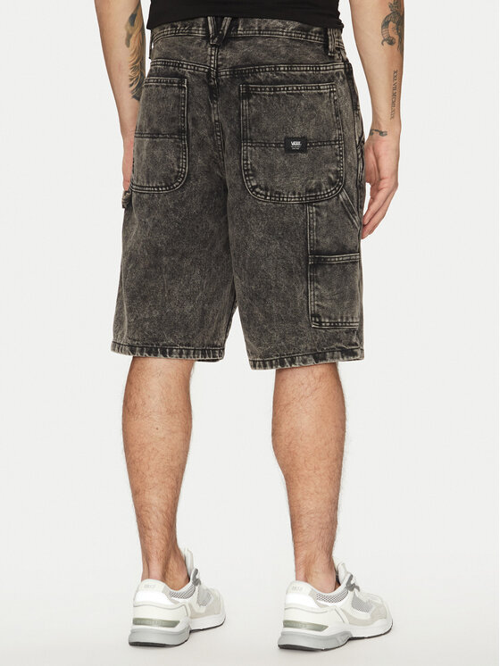 Vans Vans Kratke traperice Drill Chore VN0A7S4S Crna Loose Fit
