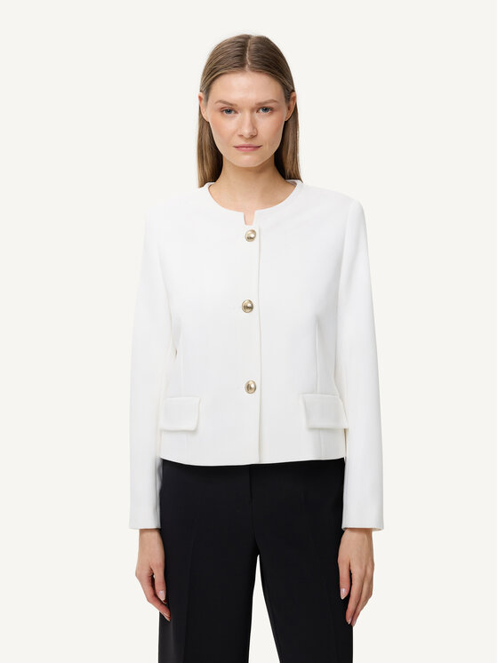 KMX KMX Marynarka 108400009 Écru Fitted Fit