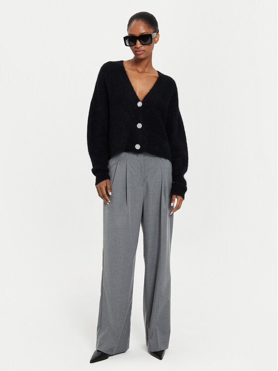 Kontatto Kontatto Kardigan 3M0231 Crna Regular Fit