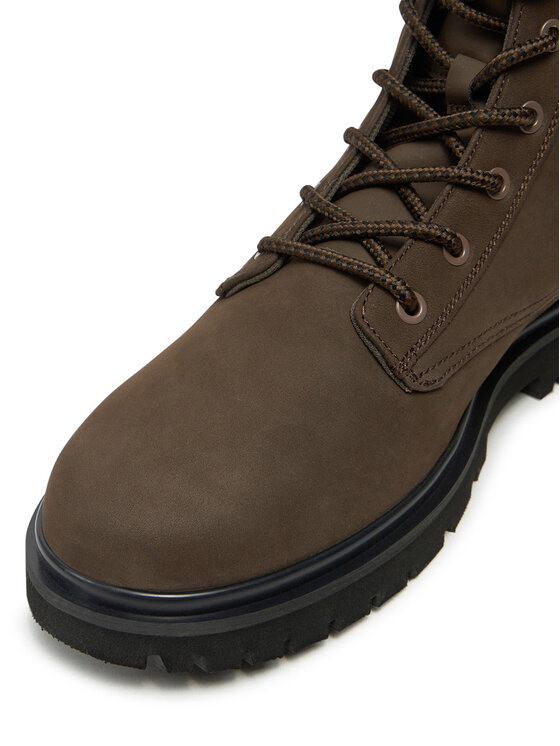 Calvin Klein Jeans Calvin Klein Jeans Trapery Eva Boot Mid Laceup Rebellious YM0YM01071 Brązowy
