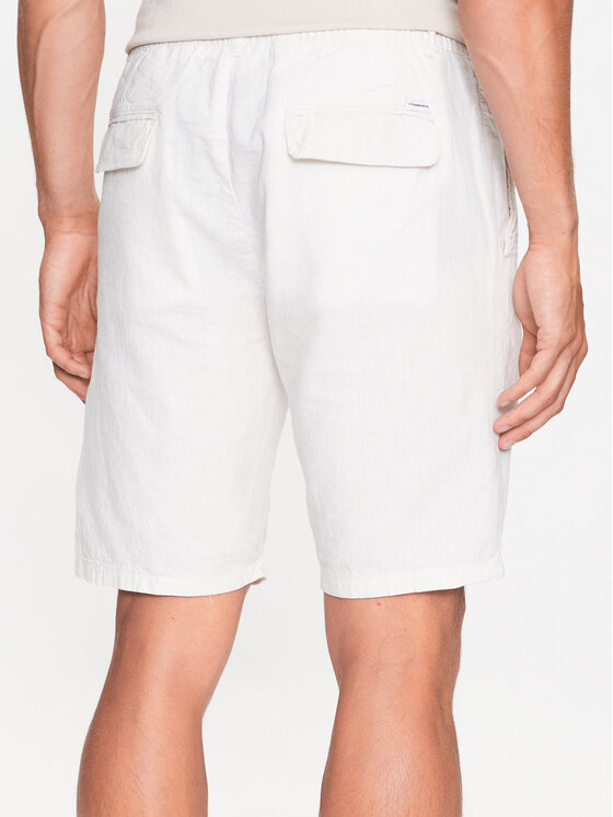 Lindbergh Lindbergh Szorty materiałowe 30-508003 Biały Relaxed Fit