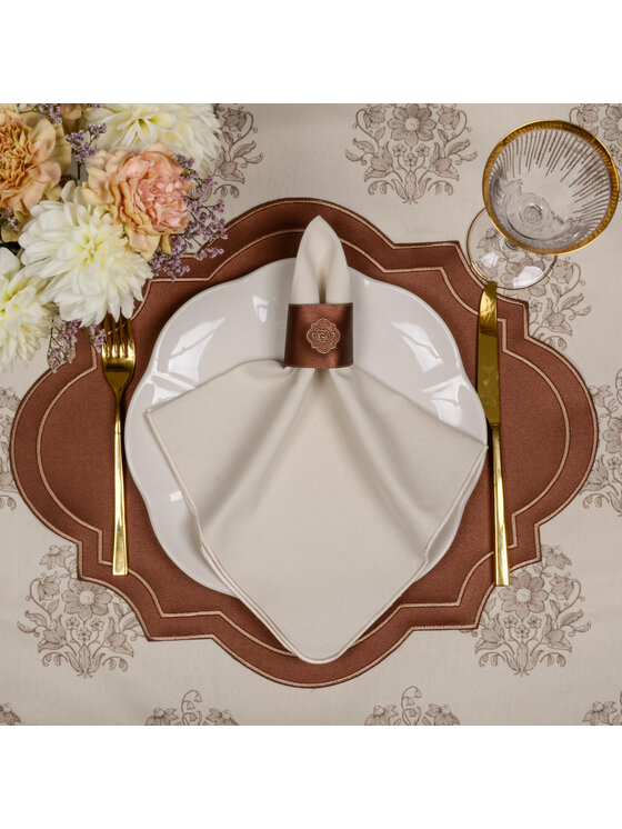 Roseberry Home Roseberry Home Podkładka na stół Heritage Cocoa Brązowy