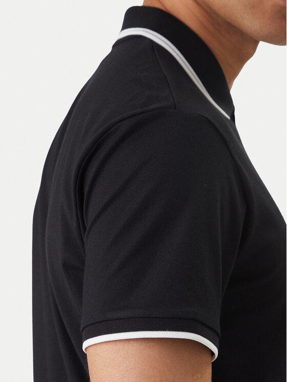 Jack & Jones Jack & Jones Polokošeľa Fusion 12289953 Čierna Regular Fit