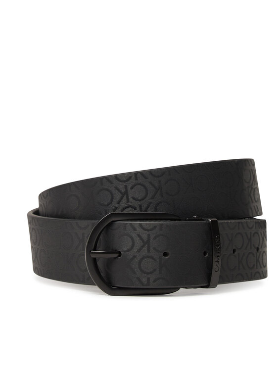 Calvin Klein Pasek Męski Adj Casual Round Mono 35Mm K50K513038 Czarny