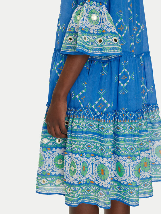 Iconique Iconique Sommerkleid IC25-091 Blau Regular Fit