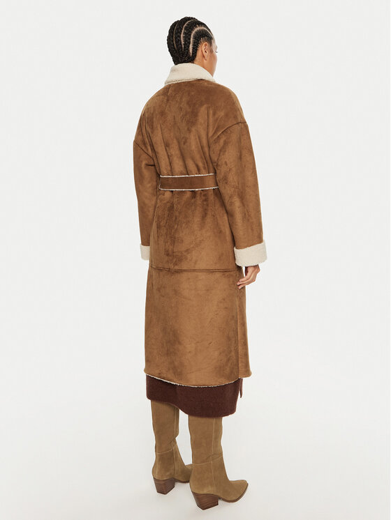 Dixie Dixie Kożuch K683K010A Brązowy Regular Fit