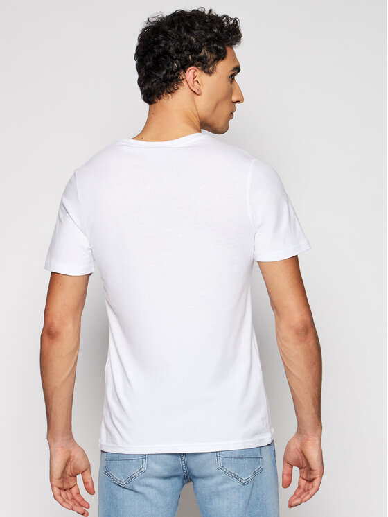 T-shirt Frank 12189209 Bianco Slim Fit