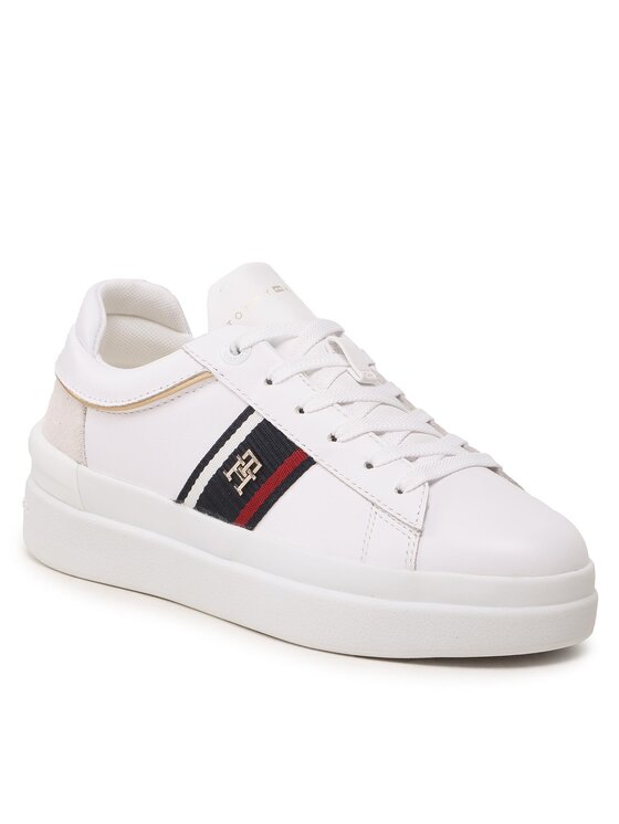 Tommy Hilfiger Tommy Hilfiger Tossud Corp Webbing Court Sneaker FW0FW07387 Valge
