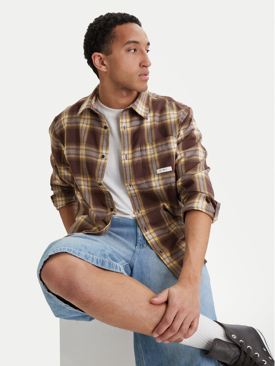 Element Element Сорочка All Season 1Pkt Lightweight ELYWT00185 Коричневий Regular Fit