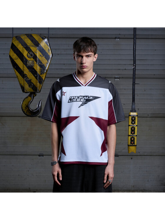 2005 2005 Longsleeve Rerace Jersey Biały Oversize