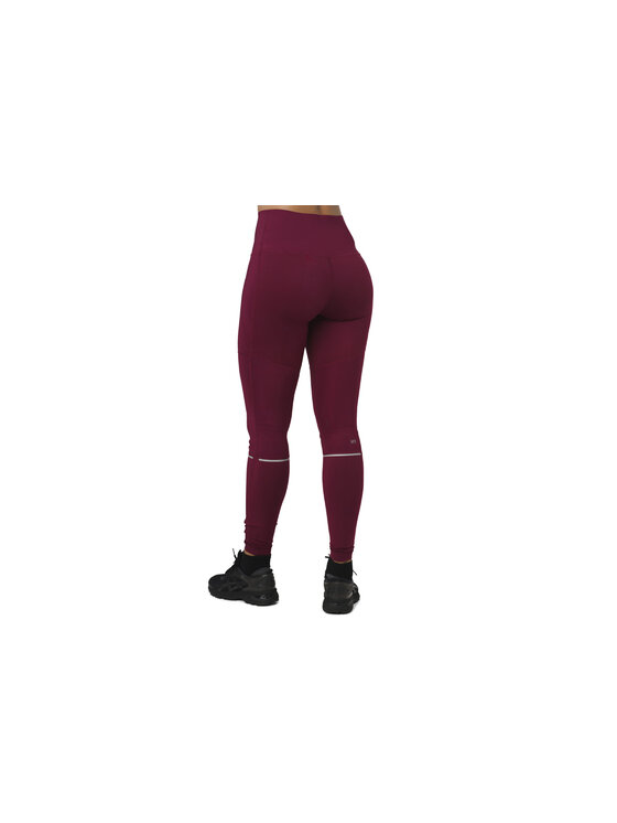Asics Asics Legginsy Asics System Tight W Bordowy Slim Fit