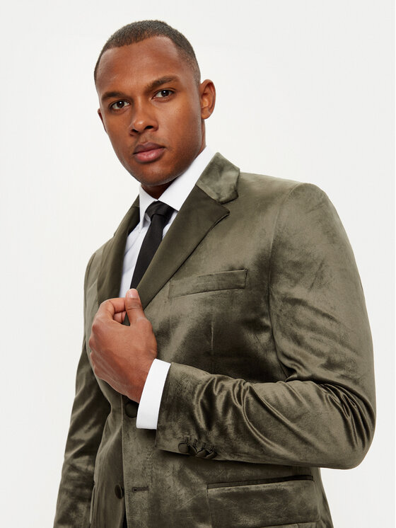 Jack&Jones Jack&Jones Костюм Velvet 12271528 Зелен Slim Fit