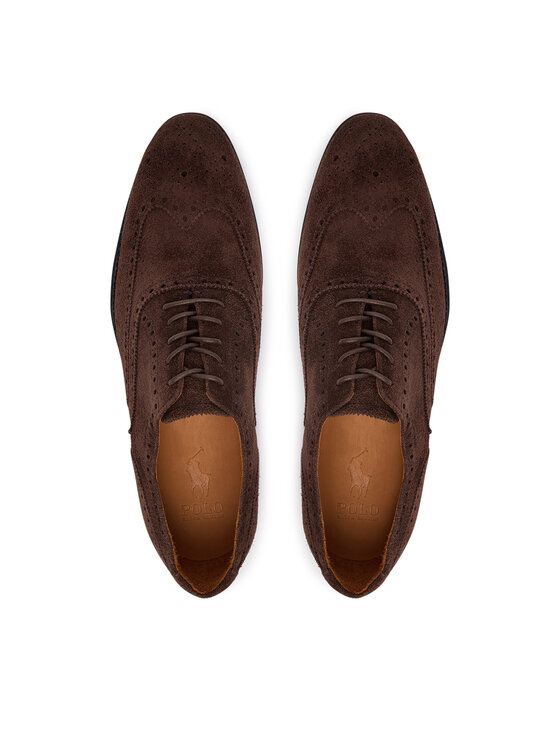 Polo Ralph Lauren Polo Ralph Lauren Κλειστά παπούτσια Owen Wingtip 811P15884001 Σκούρο καφέ