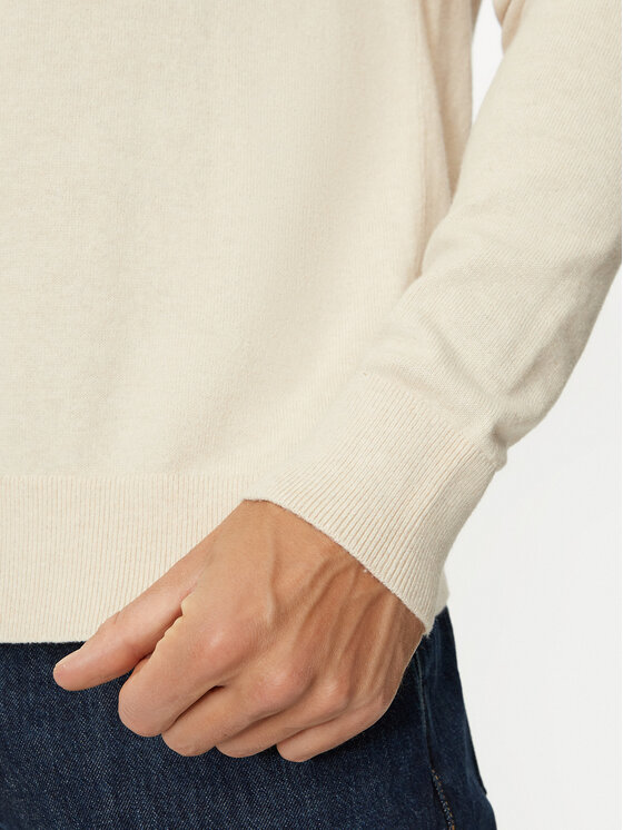 Tommy Hilfiger Tommy Hilfiger Džemper MW0MW28046 Écru Regular Fit